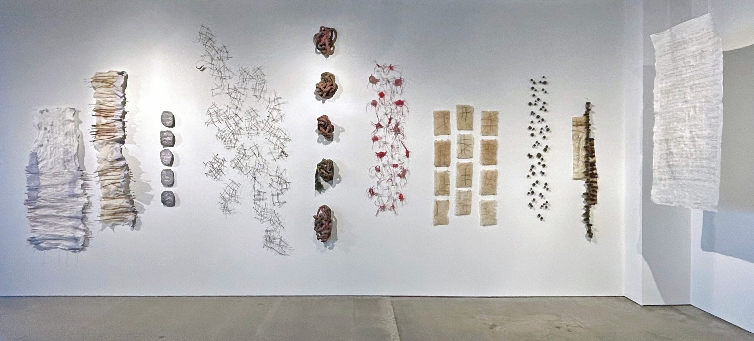 Material Concerto - in nine movements
installation at Material Worlds exhibit 2024 at HRBlock ArtSpace
Photography E G Schempf